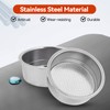 Stainless Steel Coffee Filter, 51mm Double Layer Pressurized Filter Basket