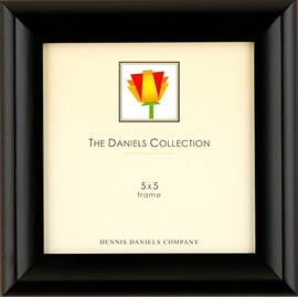 Dennis Daniels Gallery Woods Contour Molding Picture Frame, 5 x 5 Inches, Ebony Finish