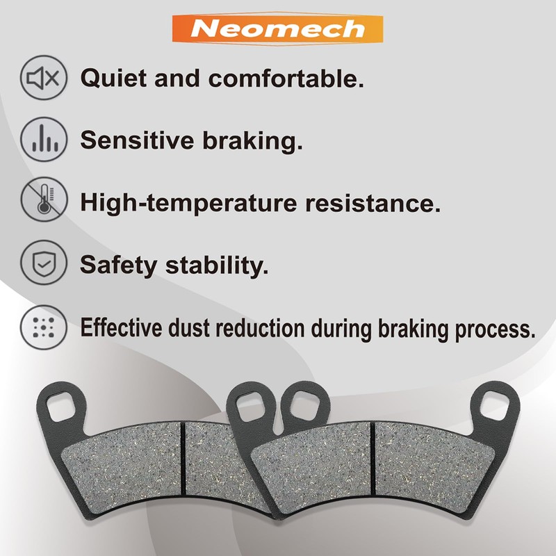 Front and Rear Brake pads for Polaris RZR 1000 XP