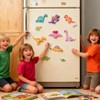 THXFUNAREA Set of 8 Great Dino Magnets for the Fridge,