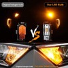 PA HYUGA 2PCS 7440 WY21W T20 LED Turn Signal Bulbs
