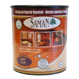 SamaN Oiled-Based Hybrid Varnish – Warm Wood Topcoat – Matte - 32oz