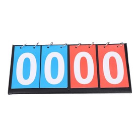 Sports Score Counter, Plastic Metal Material, 2 Digit 3 Digit 4 Digit, Lightweight and Portable, for Soccer, Basketball, Table Tennis (Four Digit Scoreboard)
