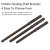 Pack of 10 Concealed Floating Shelf Brackets, 10 x 100
