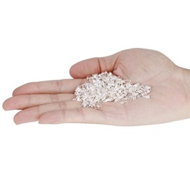 300pcs Bail Snap Pinch Clips Clasps Alloy Connector for Pendants Necklace Bracelet DIY Jewelry Making Tools(Silver)