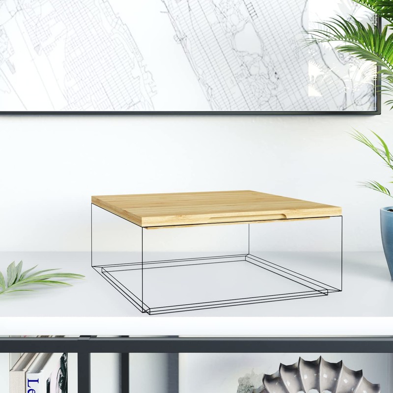 KD Essentials Bamboo storage-box lid (certified sustainable wood, natural)