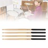 2 Pairs Drum Mallet 5A 7A Wood Drumstick Wooden Drum
