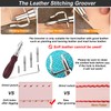 Leather Craft Hand Tools Kit Leather Working Tools Set incl.