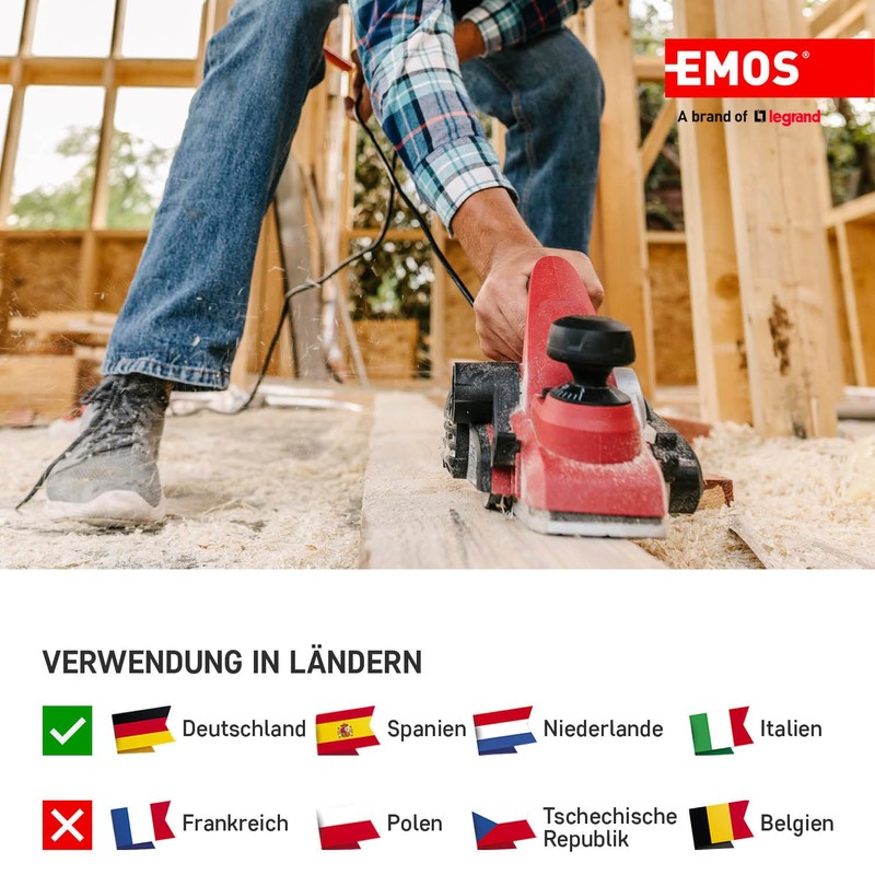 EMOS Protective Contact Rubber Coupling with Protective Cap, IP44 for