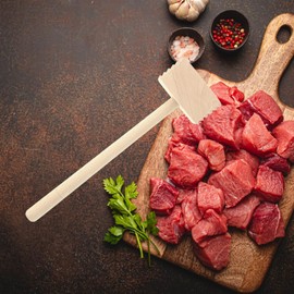 Hofmeister Holzwaren Wooden Meat hammer made from beech wood