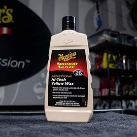 Meguiar's M2616 - Cera Amarilla de Alta tecnología - Contenedor de 16 onzas