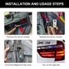 Silkwish Pack of 2 Rear LED Tail Light Board, Rear