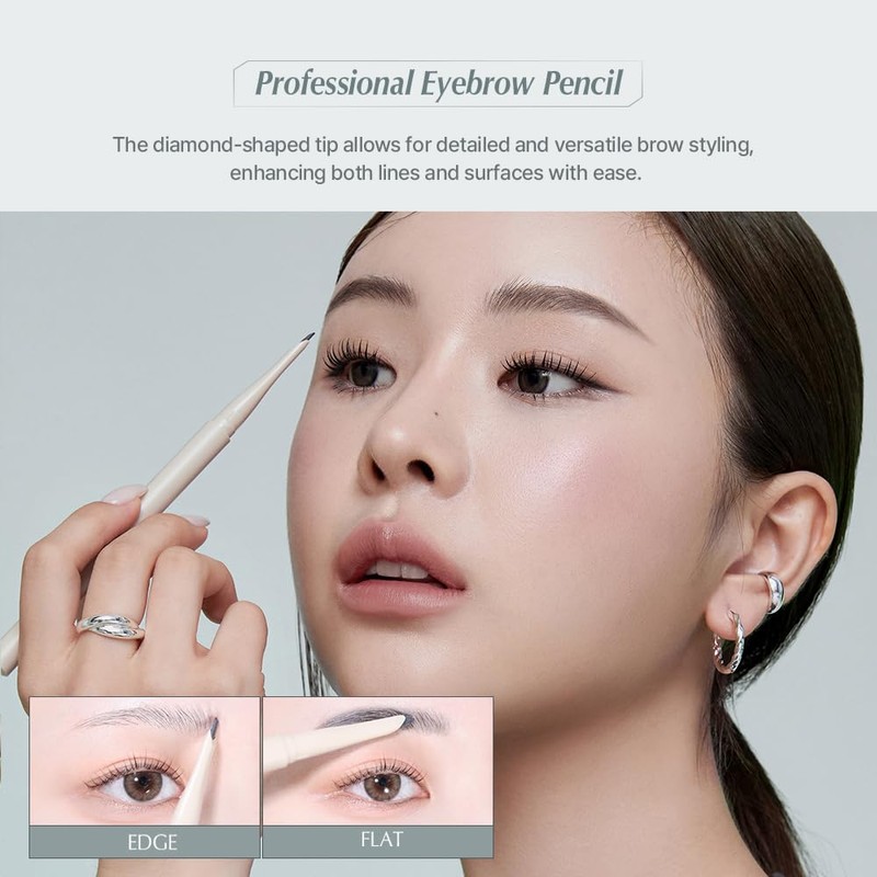Heart Percent Dot on Mood Edge and Flat Eyebrow Pencil
