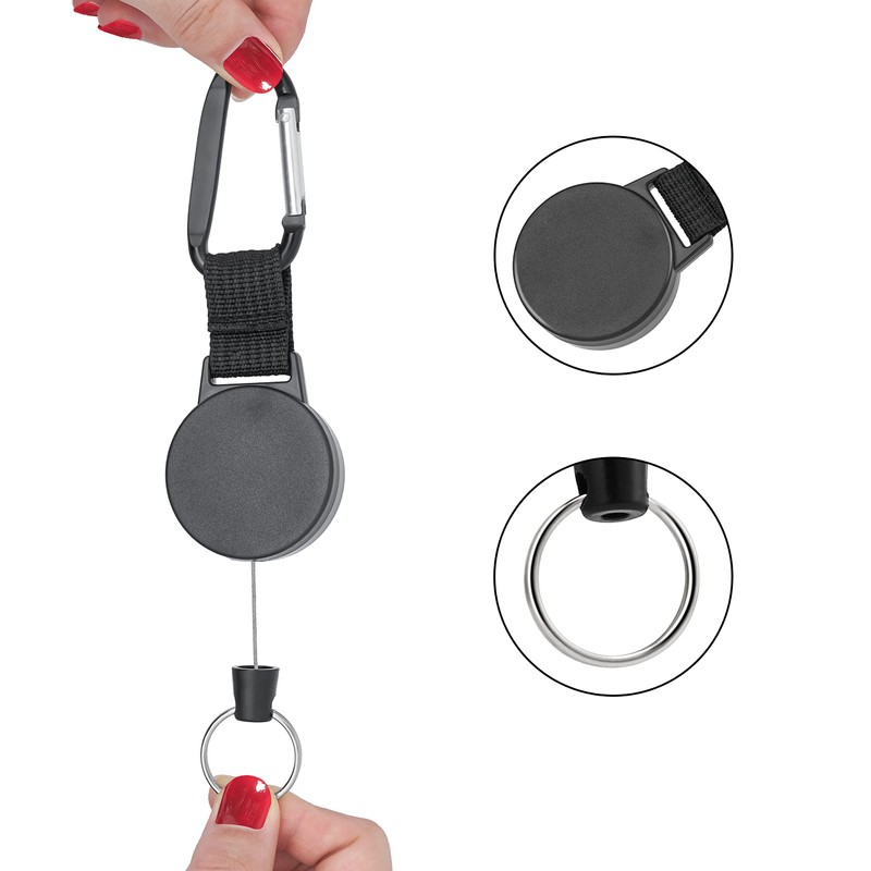 WEBBOMB Key Roll Key Yo-Yo with 70 cm Steel Cable