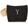 Global Arrow Tricot Initial Flat Pouch BK/Y Size: Approx. W16