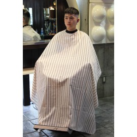 GRIMSTEADS Cutting Cape for Barber Barber Cutting Cloth (Vintage Stripes)