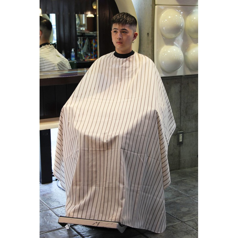 GRIMSTEADS Cutting Cape for Barber Barber Cutting Cloth (Vintage Stripes)