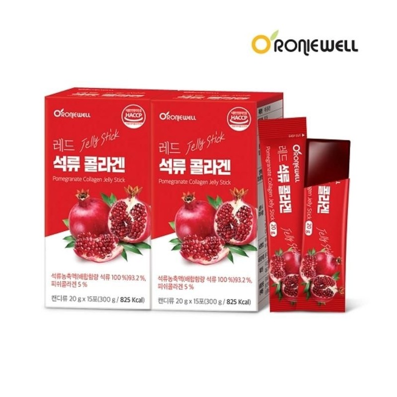 Roniwell [로니웰] 로니웰 레드 석류 콜라겐 20g x 15포 1+1