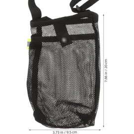 Vayfoni 1PC Water Bottle Holder - Bottle Carrier Bag - Mesh Water Bottle Pouch with Adjustable Strap - for Hiking Camping Walking Gym (Black)