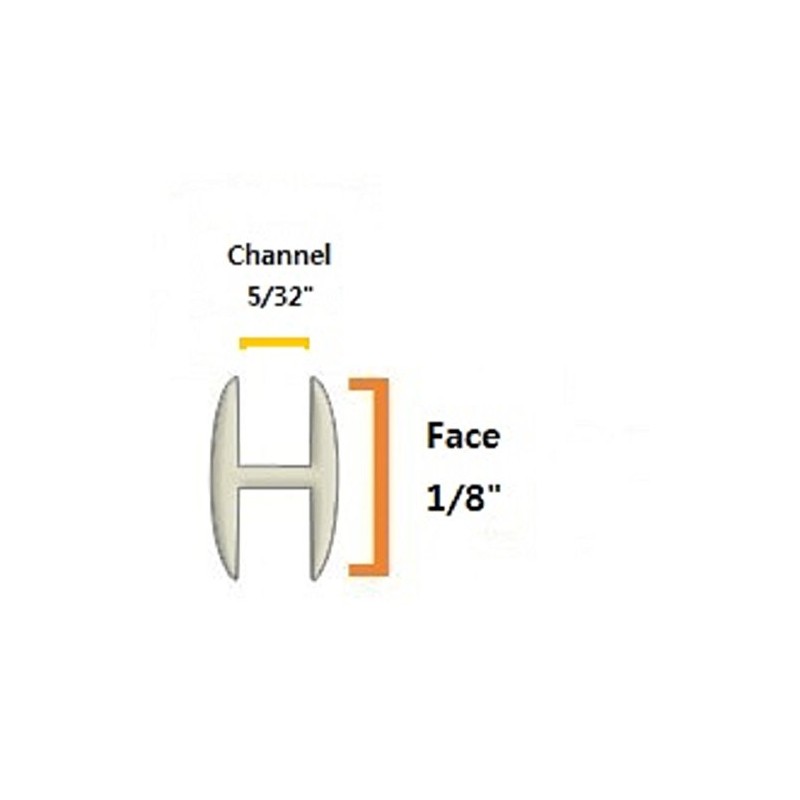 1/8" Round H Lead Came (12ft)