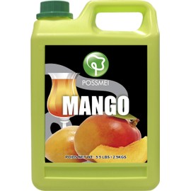Possmei Flavored Syrup, Mango, 5.5 Pound
