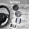 CAR PASS Leather Bling Diamond Car Seat Covers Front &