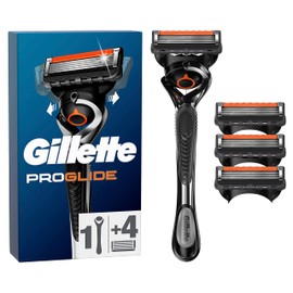 Gillette ProGlide Men's Wet Razor + 4 Razor Blades with 5 Blades Gift for Men