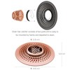 LEKEYE Shower Drain Hair Catcher/Bathroom Drain Cover/Bathtub Drain Strainer/Shower Stall