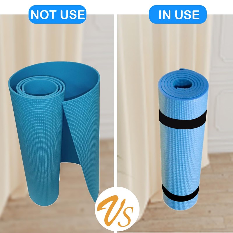 Risipu Yoga Mat Strap Slap Band, One Snap Keep Exercise