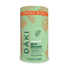 Däki Natural - Desodorante en Barra Fresh Mint 100g, Unisex, Protección efectiva contra el mal olor, Sin Aluminio.