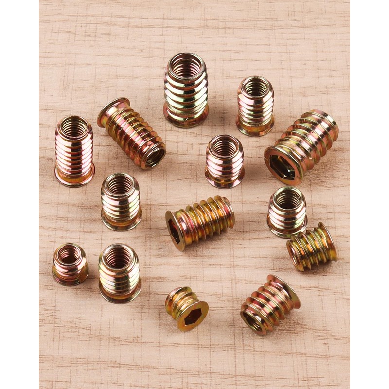 Jeboler 20 Stck Einschraubmutter M8x15mm, Jeboler Gewindeeins?tze Einpressmuttern Gewindehlsen Einschraubhlse,