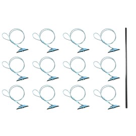 3.5" Chisel Earth Anchors - 12 pcs and Drive Rod - Heavy Duty Ground Anchor with 32" Cable - Cable Earth Anchor for Swing Set, shed, Greenhouse, Fence and More