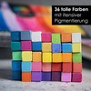 OfficeTree 36 x Pastel Chalk Set - Painting Chalk for