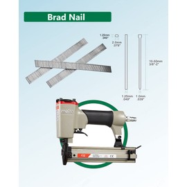 meite F19 18 Gauge 3/4-Inch Galvanized Brad Nail Ideal for Upholstery, Trims, Molding, Woodworking 1,000 PCS/Small Pack (1 Small Pack)