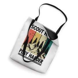 Scout Hard Play Harder Camping Scouting Scouts Tote Bag