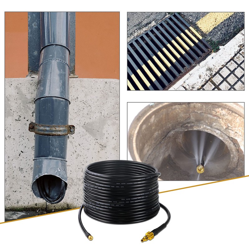 Pipe Cleaning Hose Karcher 10m Reverse Injection 18Mpa (2610PSI) Compatible