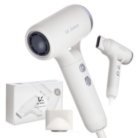 UR.SALON Dryer, Large Airflow, Quick Drying, Negative Ion, Ultra Lightweight 9.2 oz (265 g) x Powerful Airflow, Small, Lightweight, Compact, Simple Operation, Static Removal, 1200 W, 2 Air Speeds, 3