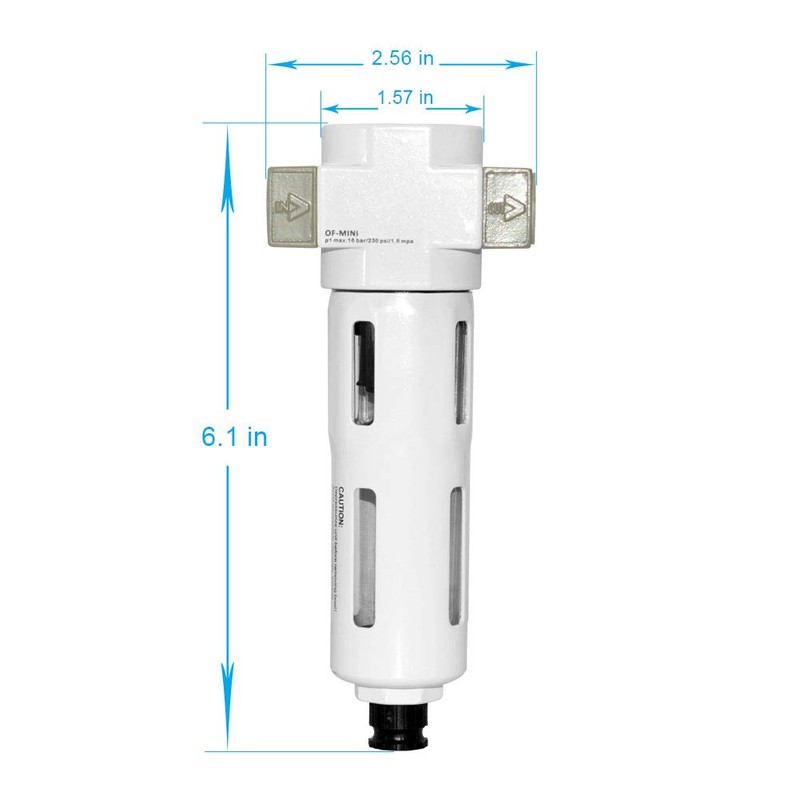 Beduan 3/8" Air in-line Compressed Particulate Filter,Moisture Water Trap Filter