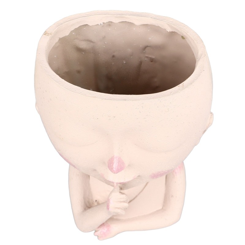 Face Flower Pot Head Planter Pot Cute Resin Succulent Planter