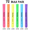 Rarlan Highlighters, Chisel Tip, Assorted Fluorescent, 72 Count Bulk Pack