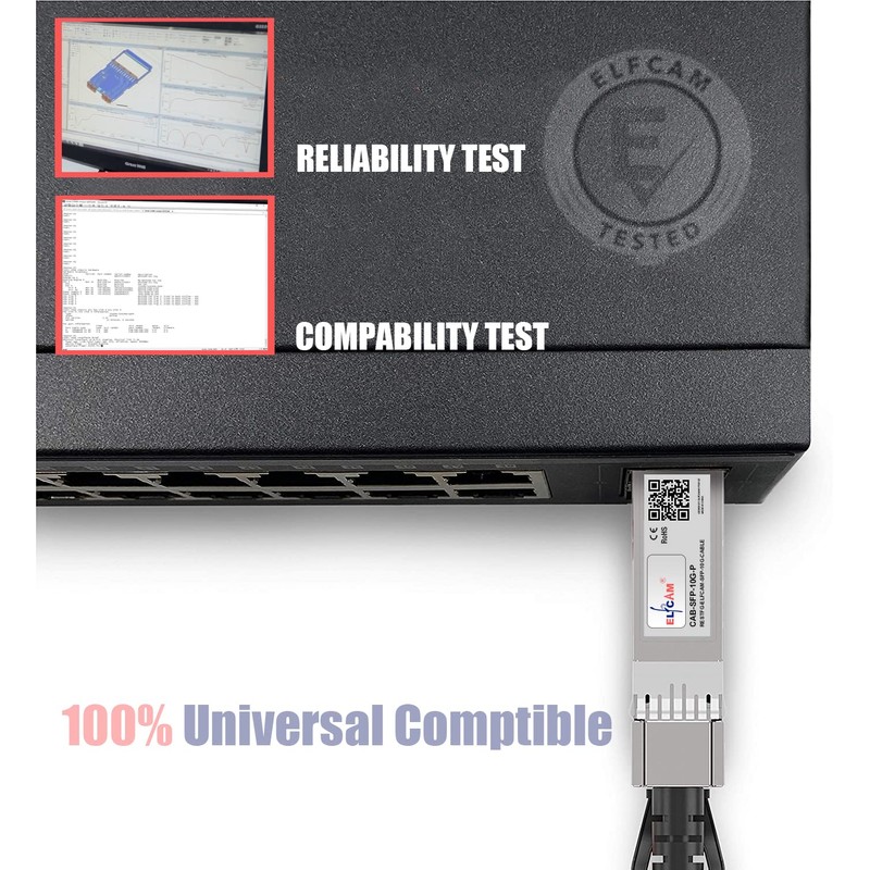Elfcam® - 1 meter SFP+ Active Cable OM3 - AOC