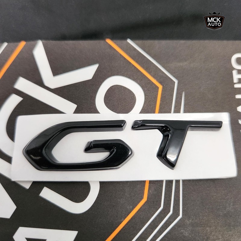 MCK Auto - GT Black Glossy Tailgate Logo Rear Emblem