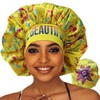 Discover reversible premium double layer silk satin sleeping bonnets designed