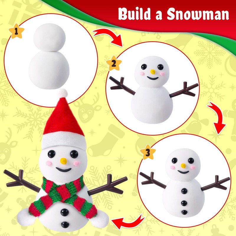 ESSENSON Air Dry Clay Christmas Crafts Kit, 36 Colors DIY