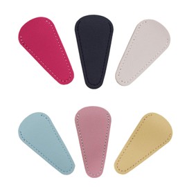 Yutoner 6-Piece Multicolor Scissor Sheaths - Synthetic Leather, Ambidextrous, Compact, Scissors Protection Covers for Sewing, Crafting, DIY, Facial Hair Trimming