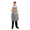 Whites Chefs Clothing A275 Poly-Cotton Apron, Black and White Check