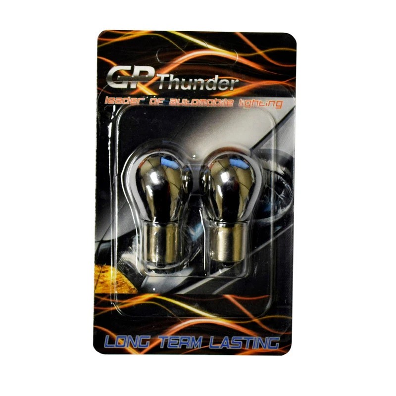 GP Thunder 1156 7056 3497 BA15S P21W Chrome Silver S25