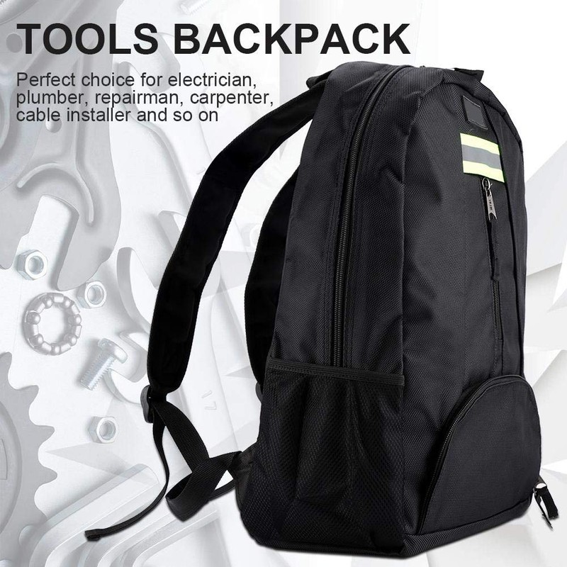 1680D Oxford Cloth Wear-Resistant Backpack for Electrician Plumber Repairman, 15kg
