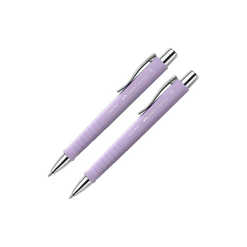 FABER-CASTELL Poly Ball 205090 Ballpoint Pen Sweet Lilac Pack of