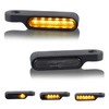 QUASCO Universal Motorcycle Turn Signals Sequential Front Led Blinkers Amber